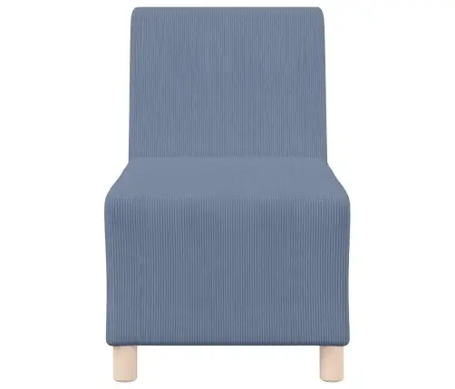 Modulinis Sofa Vienetas Be Rankų 3 Pcs Mėlyna 55 X 74 X 82 Cm