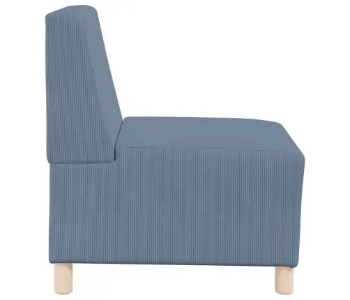 Modulinis Sofa Vienetas Be Rankų 3 Pcs Mėlyna 55 X 74 X 82 Cm