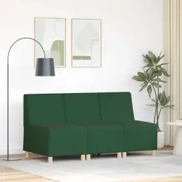 Modulinis Sofa Vienetas Be Rankų 3 Pcs Džiunglių Žalia