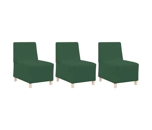 Modulinis Sofa Vienetas Be Rankų 3 Pcs Džiunglių Žalia