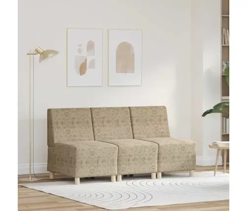 Dīvāna Krēsls 3 Pcs Gaiši Pelēks 55 Cm Mākslīga Zamša Āda Vidaxl