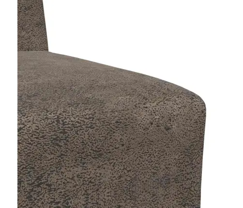 Dīvāna Krēsls 3 Pcs Tumši Pelēks 55 Cm Mākslīga Zamša Āda Vidaxl