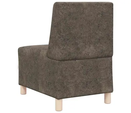 Dīvāna Krēsls 3 Pcs Tumši Pelēks 55 Cm Mākslīga Zamša Āda Vidaxl