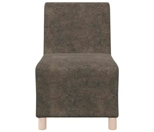 Dīvāna Krēsls 3 Pcs Tumši Pelēks 55 Cm Mākslīga Zamša Āda Vidaxl