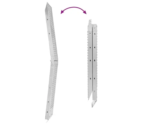 Ielādes Rampa 2 Pcs Sudraba 166 X 22,5 X 4,5 Cm Cinkots Tērauds Vidaxl