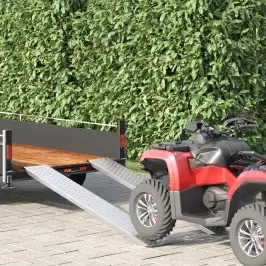 Ielādes Rampa Sudraba 159 X 23 X 5 Cm Cinkots Tērauds Vidaxl