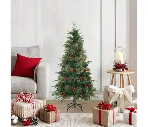 Mākslīgā Saliekamā Ziemassvētku Egle Ar Statīvu Zaļa 120 Cm Vidaxl