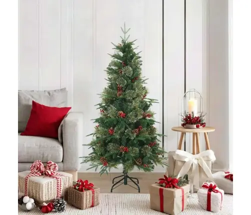 Dirbtinė Sulankstoma Kalėdų Eglutė S Stovu Žalia 150 Cm