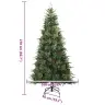 Mākslīgā Saliekamā Ziemassvētku Egle Ar Statīvu Zaļa 210 Cm Vidaxl