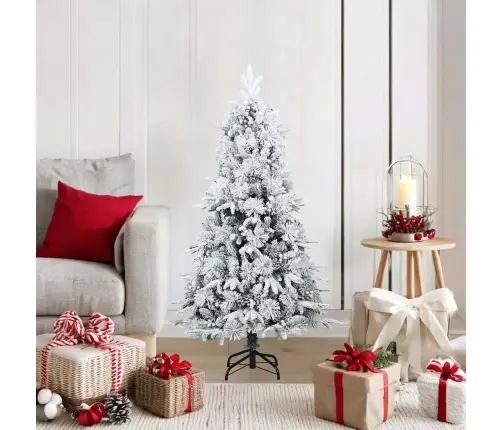 Mākslīgā Ziemassvētku Eglīte Zaļš Un Balts 120 Cm Pvc Vidaxl