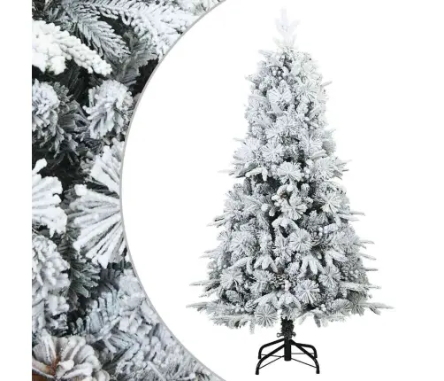 Mākslīgā Ziemassvētku Eglīte Zaļš Un Balts 120 Cm Pvc Vidaxl