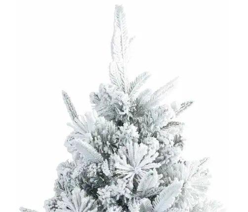 Mākslīgais Salokāmais Ziemassvētku Koks Ar Sniega Apdari Balts Vidaxl