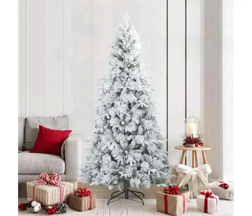 Mākslīgais Salokāmais Ziemassvētku Koks Ar Sniega Apdari Balts Vidaxl Mākslīgais Salokāmais Ziemassvētku Koks Ar Sniega Apdari Balts Vidaxl