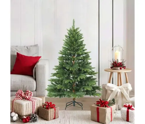 Kunstlik Kokkupandav Jõulupuu Roheline 120 Cm Pvc, Pe Ja Teras