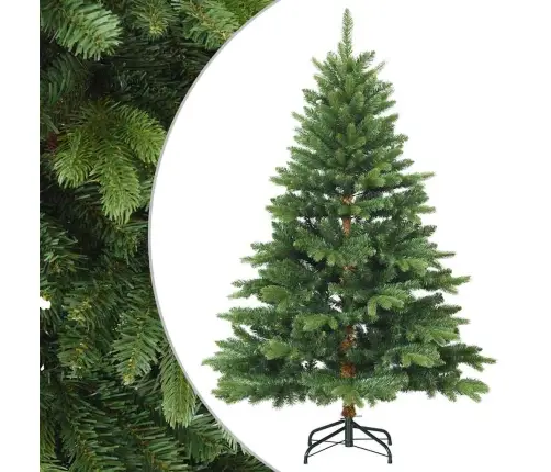Kunstlik Kokkupandav Jõulupuu Roheline 120 Cm Pvc, Pe Ja Teras