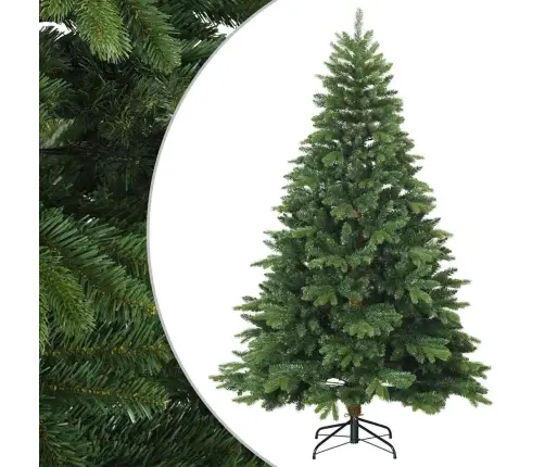 Mākslīgā Saliekamā Ziemassvētku Egle Ar Statīvu Zaļa 210 Cm Vidaxl