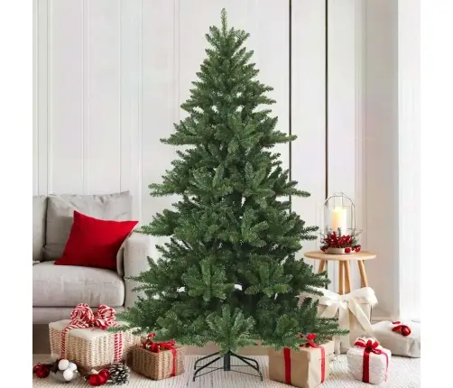 Dirbtinė Sulankstoma Kalėdų Eglutė Žalia 180 Cm Pvc, Plienas