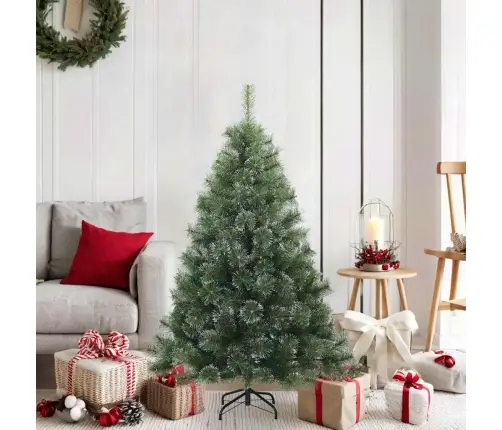 Dirbtinis Sulankstomas Kalėdų Medis Su Sniego Danga Balta