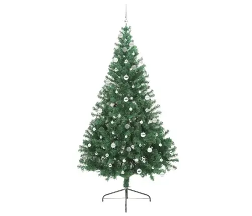 Dirbtinis Prieššventinis Eglutė Su Šviesomis Žalia 240 Cm Pvc