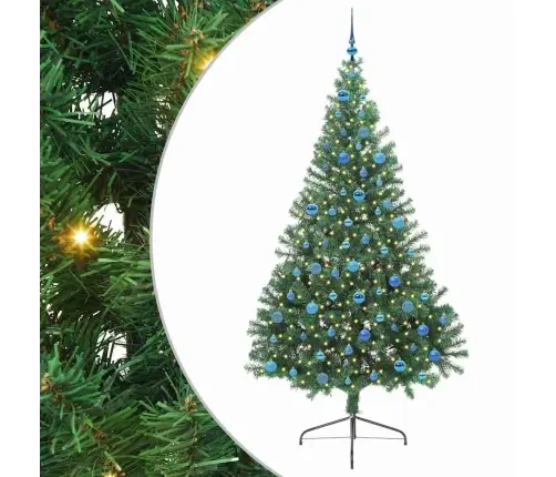 Tehis Pre-Lit Jõulupuu Koos 300 Led-Iga Roheline 240 Cm Pvc