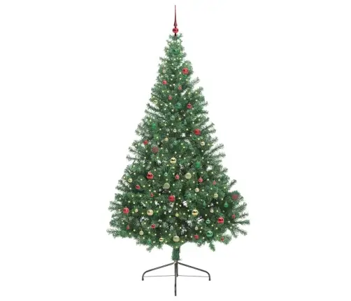 Mākslīgais Led Ziemassvētku Eglīte Su 300 Led Zaļa 240 Cm Pvc Vidaxl