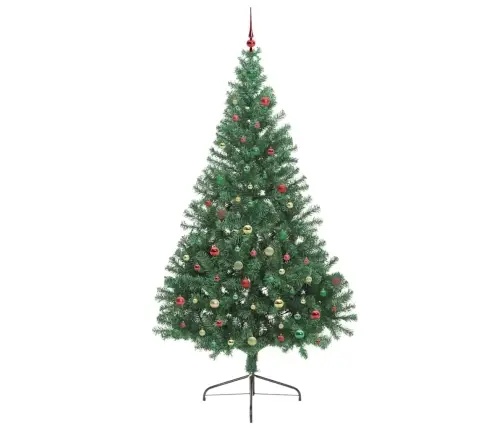 Mākslīgais Led Ziemassvētku Eglīte Su 300 Led Zaļa 240 Cm Pvc Vidaxl