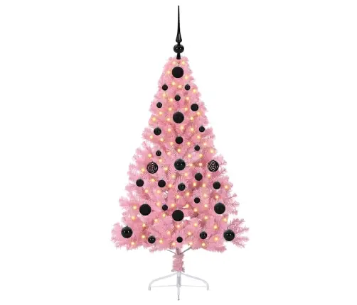 Mākslīgais Led Ziemassvētku Eglīte Su 150 Led Rozā 120 Cm Pvc Vidaxl Mākslīgais Led Ziemassvētku Eglīte Su 150 Led Rozā 120 Cm Pvc Vidaxl