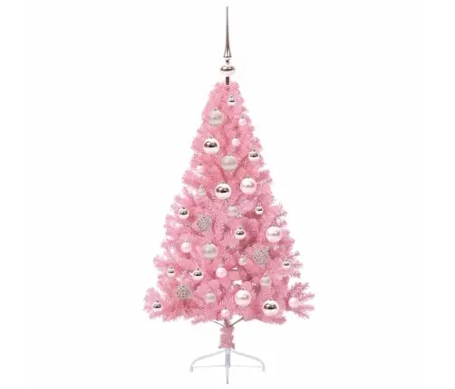 Mākslīgais Led Ziemassvētku Eglīte Su 150 Led Rozā 120 Cm Pvc Vidaxl Mākslīgais Led Ziemassvētku Eglīte Su 150 Led Rozā 120 Cm Pvc Vidaxl