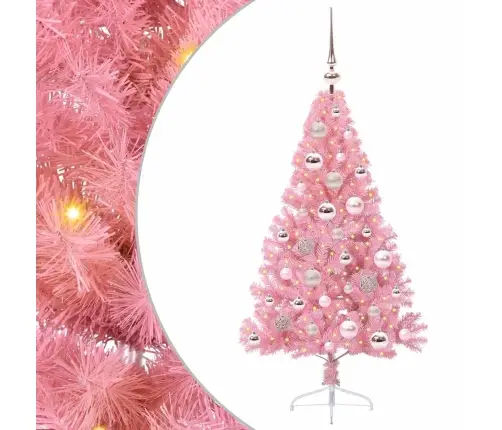 Mākslīgais Led Ziemassvētku Eglīte Su 150 Led Rozā 120 Cm Pvc Vidaxl Mākslīgais Led Ziemassvētku Eglīte Su 150 Led Rozā 120 Cm Pvc Vidaxl