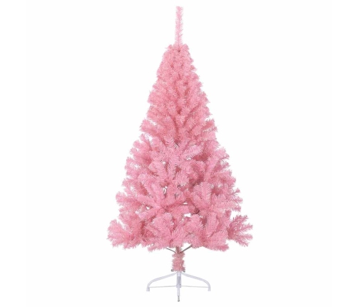 Mākslīgais Led Ziemassvētku Eglīte Su 150 Led Rozā 150 Cm Pvc Vidaxl