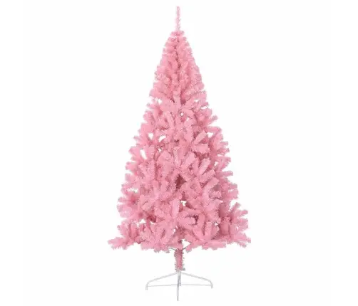 Mākslīgais Led Ziemassvētku Eglīte Su 300 Led Rozā 180 Cm Pvc Vidaxl