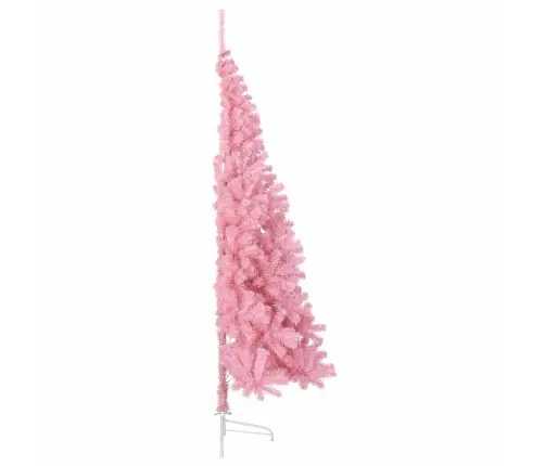 Mākslīgais Led Ziemassvētku Eglīte Su 300 Led Rozā 210 Cm Pvc Vidaxl