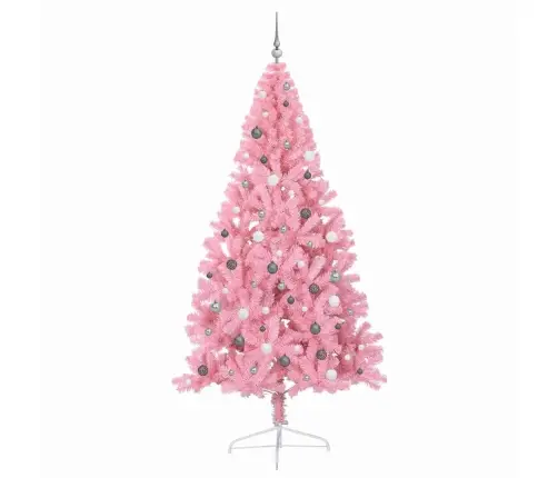 Dirbtinis Prieššventinis Eglutė Su Šviesomis Rožinė 240 Cm Pvc Dirbtinis Prieššventinis Eglutė Su Šviesomis Rožinė 240 Cm Pvc