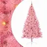 Mākslīgais Led Ziemassvētku Eglīte Su 300 Led Rozā 240 Cm Pvc Vidaxl