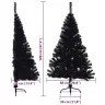 Mākslīgais Led Ziemassvētku Eglīte Su 150 Led Melna 120 Cm Pvc Vidaxl