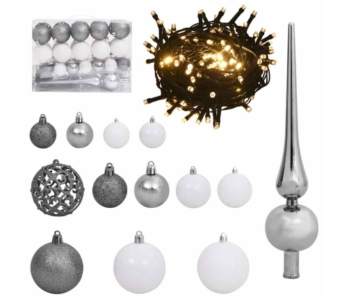 Mākslīgais Led Ziemassvētku Eglīte Su 150 Led Melna 150 Cm Pvc Vidaxl