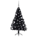 Mākslīgais Led Ziemassvētku Eglīte Su 150 Led Melna 150 Cm Pvc Vidaxl