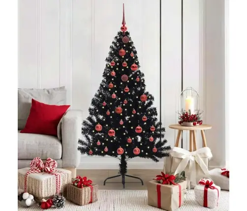 Mākslīgais Led Ziemassvētku Eglīte Su 150 Led Melna 150 Cm Pvc Vidaxl Mākslīgais Led Ziemassvētku Eglīte Su 150 Led Melna 150 Cm Pvc Vidaxl