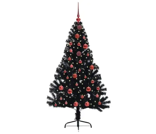 Mākslīgais Led Ziemassvētku Eglīte Su 150 Led Melna 150 Cm Pvc Vidaxl Mākslīgais Led Ziemassvētku Eglīte Su 150 Led Melna 150 Cm Pvc Vidaxl