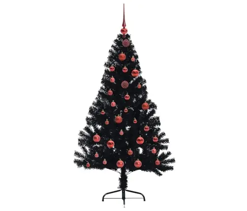 Mākslīgais Led Ziemassvētku Eglīte Su 150 Led Melna 150 Cm Pvc Vidaxl Mākslīgais Led Ziemassvētku Eglīte Su 150 Led Melna 150 Cm Pvc Vidaxl