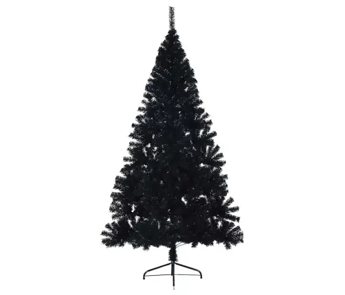 Dirbtinis Prieššventinis Eglutė Su Šviesomis Juoda 180 Cm Pvc