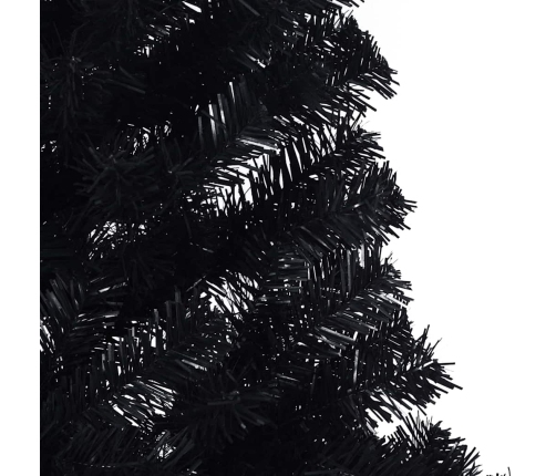 Mākslīgais Led Ziemassvētku Eglīte Su 300 Led Melna 180 Cm Pvc Vidaxl