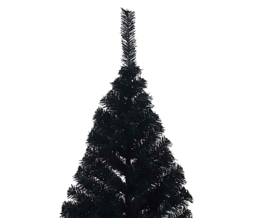 Mākslīgais Led Ziemassvētku Eglīte Su 300 Led Melna 180 Cm Pvc Vidaxl