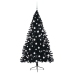 Mākslīgais Led Ziemassvētku Eglīte Su 300 Led Melna 180 Cm Pvc Vidaxl