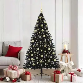 Mākslīgais Led Ziemassvētku Eglīte Su 300 Led Melna 180 Cm Pvc Vidaxl Mākslīgais Led Ziemassvētku Eglīte Su 300 Led Melna 180 Cm Pvc Vidaxl