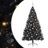 Tehis Pre-Lit Jõulupuu Koos 300 Led-Iga Must 240 Cm Pvc
