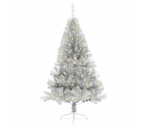 Tehis Pre-Lit Jõulupuu Koos 150 Led-Iga Hõbedane 120 Cm Pet