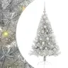 Mākslīgais Led Ziemassvētku Eglīte Sudraba 120 Cm Pet Vidaxl