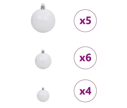 Mākslīgais Led Ziemassvētku Eglīte Sudraba 150 Cm Pet Vidaxl