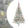Dirbtinis Prieššventinis Eglutė Su Šviesomis Sidabro 150 Cm Pet Dirbtinis Prieššventinis Eglutė Su Šviesomis Sidabro 150 Cm Pet
